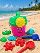 Diversão Completa na Praia e no Jardim: Kit Balde com Regador Infantil e Acessórios 8 Peças Coloridas Diversão Completa na Praia e no Jardim: Kit Balde com Regador Infantil e Acessórios 8 Peças Coloridas