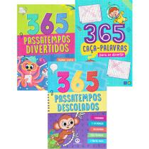 Diversão Garantida Livros de Passatempos Infantis para Crianças Kit 3 Volumes