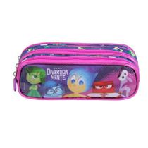 Divertidamente Estojo Azul Soft 3 Divisórias P - Dermiwil