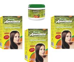Divina Dama Amazonia Chocolate Hene em Po 01x200gr + Creme Branco 01x500gr Incolor