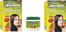 Divina Dama Amazonia Chocolate Hene em Po 02x200gr + Creme Branco 02x500gr Incolor Divina Dama Amazonia Chocolate Hene em Po 02x200gr + Creme Branco 02x500gr Incolor