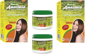 Divina Dama Amazonia Incolor Hene em Po 02x200gr + Creme Branco 02x500gr Incolor Divina Dama Amazonia Incolor Hene em Po 02x200gr + Creme Branco 02x500gr Incolor