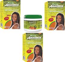 Divina Dama Amazonia Incolor Hene em Po 03x200gr + Creme Branco 01x500gr Incolor Divina Dama Amazonia Incolor Hene em Po 03x200gr + Creme Branco 01x500gr Incolor