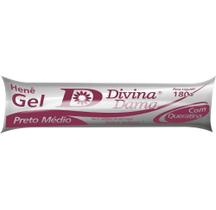 Divina Dama Hene Em Gel 07x180gr Preto Medio Bisnaga Queratina Incolor