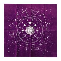 Divination Altar Tarot Patch Table Cover Magician Daily Board Games Card Pad - Roxo