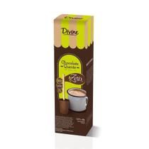 Divine Bebida Chocolate Quente No Palito 50% Cacau Zero Lactose Sem Açucar Diet 45G
