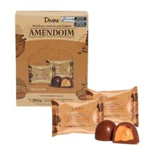 Divine Trufa de Chocolate Sabor Amendoim 20 Unidades 18g 360G Divine Trufa de Chocolate Sabor Amendoim 20 Unidades 18g 360G