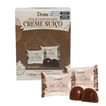 Divine Trufa de Chocolate Sabor Creme Suiço 20 Unidades 18g 360G