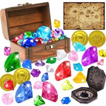 Diving Gem Pirate Toys YUJUN Pirate Treasure Chest para crianças