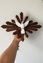 Divino Espirito Santo em Madeira 35 x 25 cm Divino Espirito Santo em Madeira 35 x 25 cm