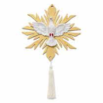 Divino Espírito Santo MDF Resina Dourado Parede Decorativo Divino Espírito Santo MDF Resina Dourado Parede Decorativo