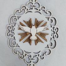 Divino Espirito Santo Placa Arabesco Esplendor Pomba 18x13 Batizado Divino Espirito Santo Placa Arabesco Esplendor Pomba 18x13 Batizado