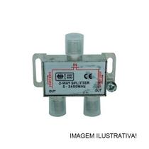 Divisor 2 saidas antena cabo coaxial alta foxlux