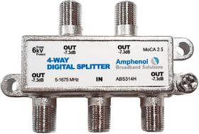 Divisor Coaxial Digital 4 Vias MoCA 2.5 ABS314H Divisor Coaxial Digital 4 Vias MoCA 2.5 ABS314H