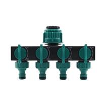 Divisor de Água para Irrigação - 4 Vias (1", 3/4" e 1/2") - Conector Padrão para Jardim