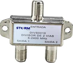 Divisor de alta sat 1/2 2 saidas 5-2400mhz divs0010 storm Divisor de alta sat 1/2 2 saidas 5-2400mhz divs0010 storm