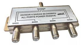Divisor De Antena 1 X4 Saídas 50-2400mhz-universal Mxt
