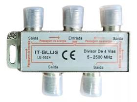 Divisor De Antena 4 Saidas 1 Entrada Universal A Cabo Uhf Vhf Digital InterNeed Divisor De Antena 4 Saidas 1 Entrada Universal A Cabo Uhf Vhf Digital InterNeed