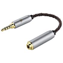 Divisor de áudio OKCSC AC8G OFC Cabo adaptador de 3,5 mm a 4,4 mm