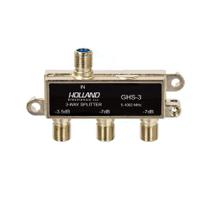 Divisor de Cabo Coaxial 1x3 Blindado - Holland Divisor de Cabo Coaxial 1x3 Blindado - Holland
