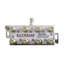 Divisor de cabo coaxial Extreme BDS108H de 8 vias balanceado de 1 GHz