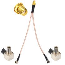 Divisor de cabo de antena YOTENKO 4G LTE SMA fêmea para Dual TS9