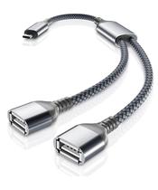 Divisor de cabo USB C macho para USB duplo fêmea Basesailor Divisor de cabo USB C macho para USB duplo fêmea Basesailor