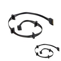 Divisor de cabos de extensão de alimentação SATA para 5 SATA, pacote com 2 unidades YSIUENG