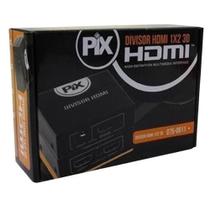 Divisor de HDMI com 1 Entrada e 2 Saídas Para Monitores e TVs 3D Pix