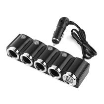 Divisor de isqueiro HERCHR DC 12V/24V com 4 portas USB