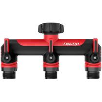 Divisor de mangueira de jardim FANJELO Divisor de bico de 3 vias com válvula Divisor de mangueira de jardim FANJELO Divisor de bico de 3 vias com válvula