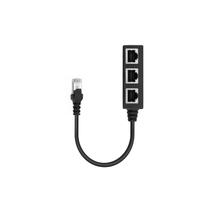 Divisor de Rede Ethernet RJ45 - Extensor de 1 para 3 Portas