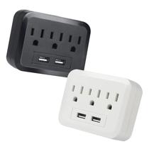 Divisor de saída com protetor de sobretensão CYANBOX 3 AC Outlet + 2 USB Divisor de saída com protetor de sobretensão CYANBOX 3 AC Outlet + 2 USB