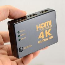 Divisor de switch HDMI com saída 3 em 1 Ultra HD 4K 2K 1080p 3,4 Gbps