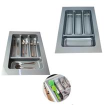 Divisor De Talher Og-04 Cinza Metalico 365 X 481mm Moldplast/porta Talher/organizador De Talher