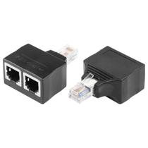 Divisor de tomada de telefone SinLoon RJ11 macho para 2 fêmeas 6P6C x2