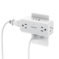 Divisor de tomada múltiplo TESSAN Surge Protector com USB