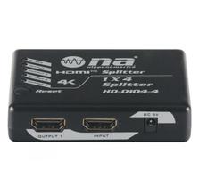 Divisor de vídeo HDMI 4 portas NIPPON AMÉRICA HD-0401R-4 Divisor de vídeo HDMI 4 portas NIPPON AMÉRICA HD-0401R-4