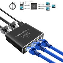 Divisor Ethernet Gigabit Pushua 1x4 - 1000 Mbps com Alimentação USB