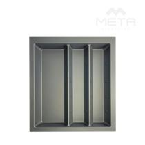 Divisor gavetas Linea organizador de utensílios prata fosco