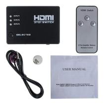 Divisor HDMI 3 Entrada e 1 saida Com Controle MXT