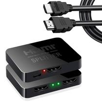 Divisor HDMI AKWOR 1 entrada 2 saídas 4K UHD com cabo de 1,5 m Divisor HDMI AKWOR 1 entrada 2 saídas 4K UHD com cabo de 1,5 m