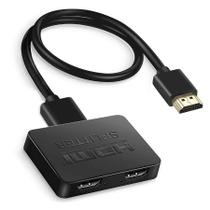 Divisor HDMI avedio links 1x2 4K para monitores duplos com cabo