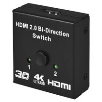 Divisor Hdmi Evus C-081 4k Fêmea X Fêmea 2 Saídas 1 Entrada 1,8m