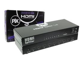 Divisor Hdmi Splitter 1 Entrada 8 Saídas Fullhd 3d 225mhz Divisor Hdmi Splitter 1 Entrada 8 Saídas Fullhd 3d 225mhz