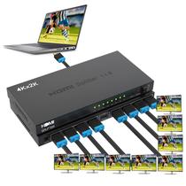 Divisor HDMI Splitter Duplicador e Multiplicador 1x8 Monitor