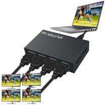 Divisor HDMI Splitter Duplicador e Multiplicador 4x1 Monitor