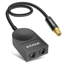 Divisor óptico VANAUX 1x2 1 entrada 2 saídas de áudio digital