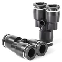 Divisor pneumático Y TAILONZ PNEUMATIC Black Push Lock PY-8 Divisor pneumático Y TAILONZ PNEUMATIC Black Push Lock PY-8