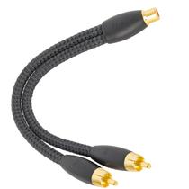 Divisor RCA AudioQuest FLX-X F22M - 1 fêmea para 2 machos Divisor RCA AudioQuest FLX-X F22M - 1 fêmea para 2 machos